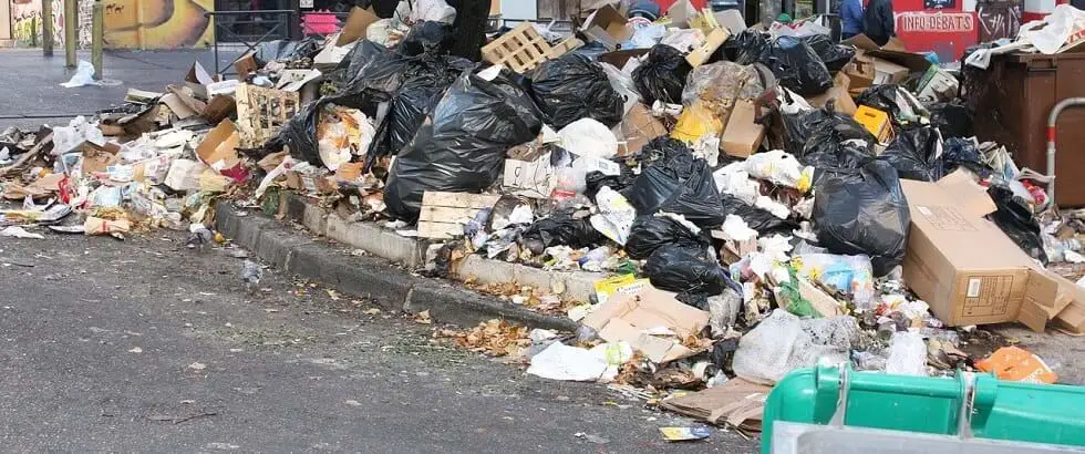 Pile of garbage that contains Biodegradable and Non Biodegradable items